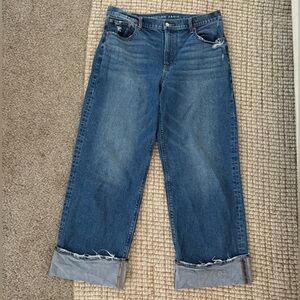 American Eagle Outfitters Blue Cropped Jeans